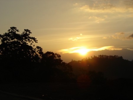 Muy buen apreciable atardecer en el bello municipio de la Union